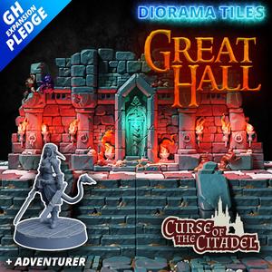 Dungeon Diorama Tiles - Curse of the Citadel "Great Hall"  - EXPANSION SET