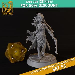 Female Elf Ranger - DnD Hero Characters - Titans of Adventure Set 53