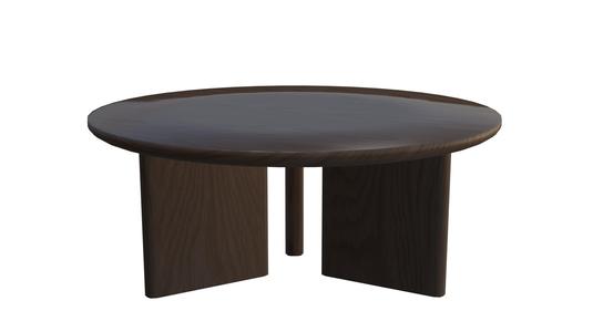 Wooden Table with Curved Legs
