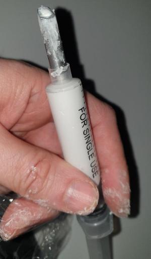 Silicone applicator syringe nose