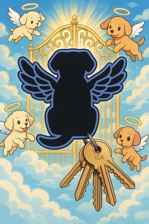 🌈 Keychain “Angel with Four Legs” 🐾