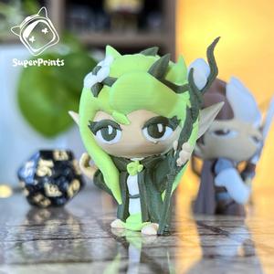 Elf Druid - Easy Multicolor FDM RPG Minis (No supports)