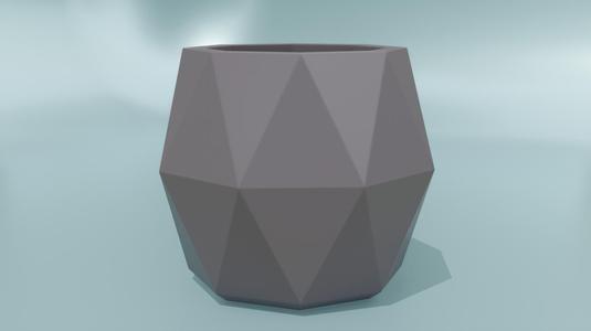 minimalist polygonal planter