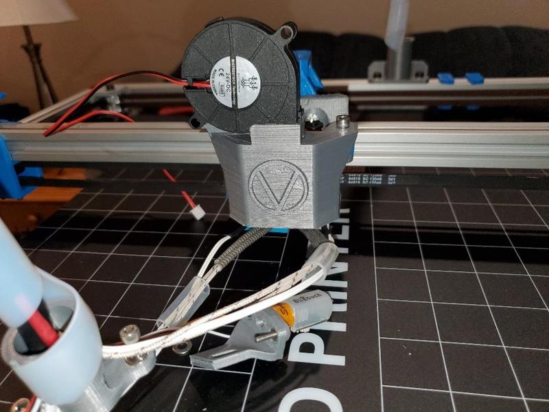 V-King Core XY E3D V6 Dual Extruder Fan & Probe Mount