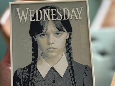 "Wednesday" – HueForge Portrait 133x200
