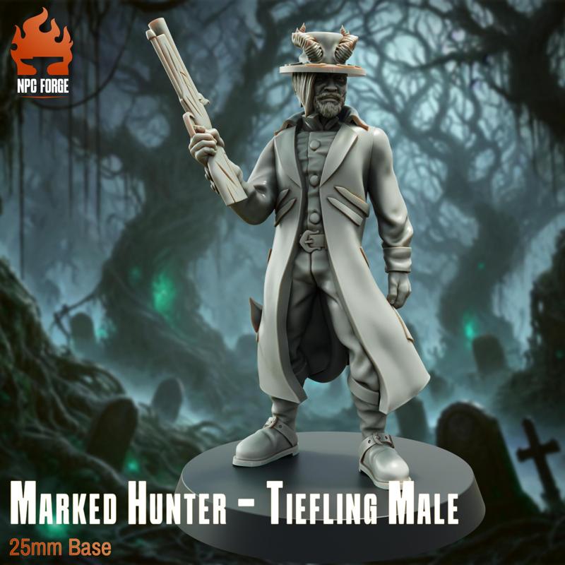 Marked Hunter - Tiefling Male - Presupported