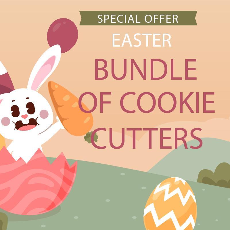 Happy Easter bundle of 101 cookie cutters