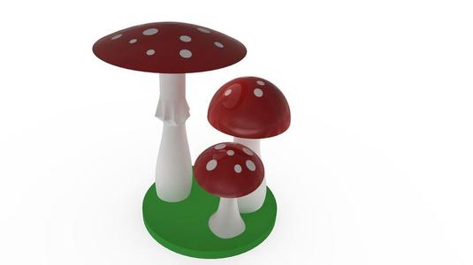 mushrooms multicolor for monoextruder
