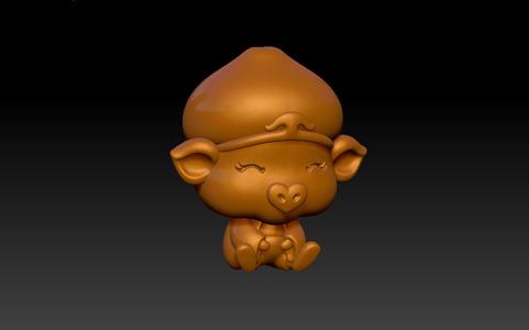 Q version of Pig Pendant
