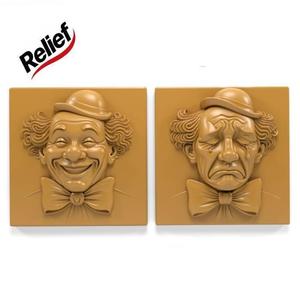 Clown paintings - Relief
