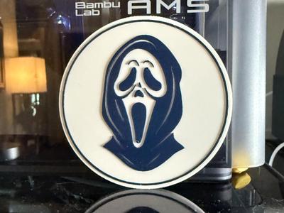Scream Halloween coaster 