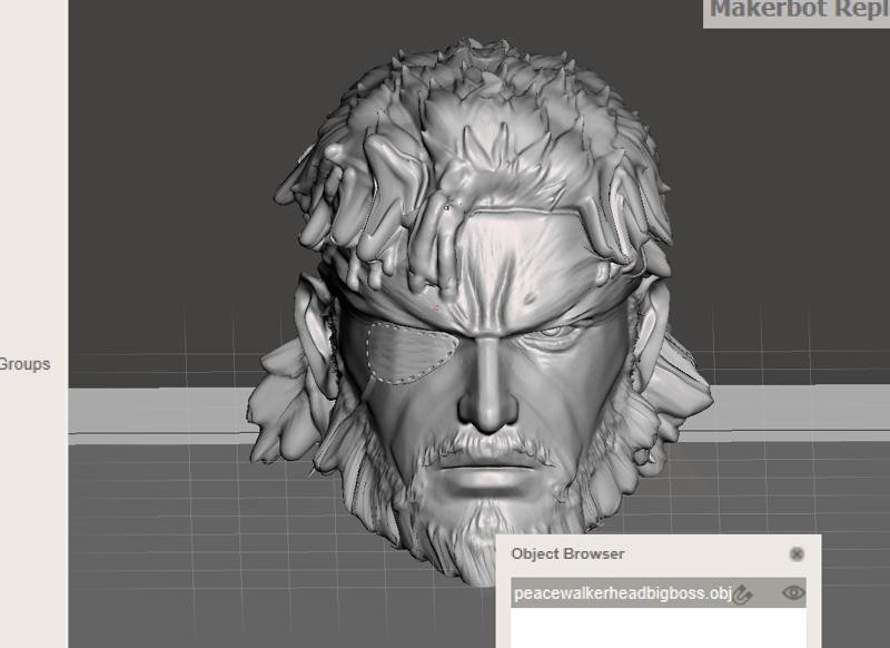 Cabeza Big Boss / Naked Snake Peace Walker