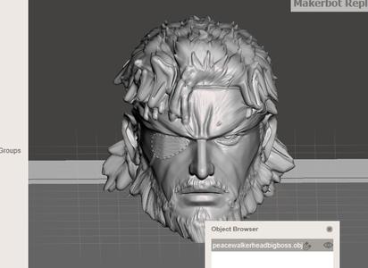 Cabeza Big Boss / Naked Snake Peace Walker