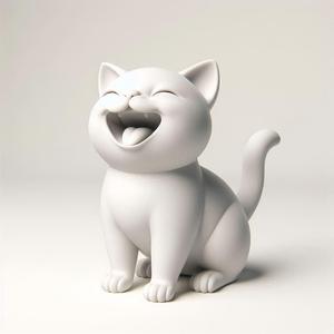 345 Laughing Cat Statue, creature, dinosaur, sculpture, monkey, witch, werewolf, serpent, fantasy, fairy, dragon, dnd, cat, monster hunter, dog, totem