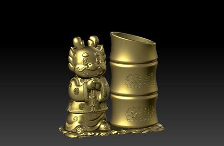 Congratulations on getting rich in the Year of the Dragon Pen Holder 2