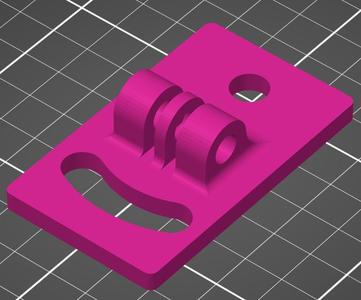 GoPro mount for 45 series aluminium extrusion