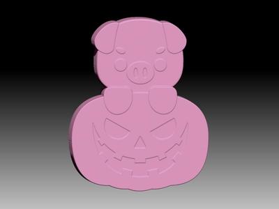 PIG PUMPKIN SOLID SHAMPOO AND MOLD FOR SOAP PUMP