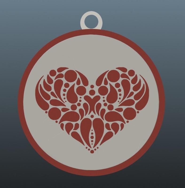 Tribal Heart Pendant