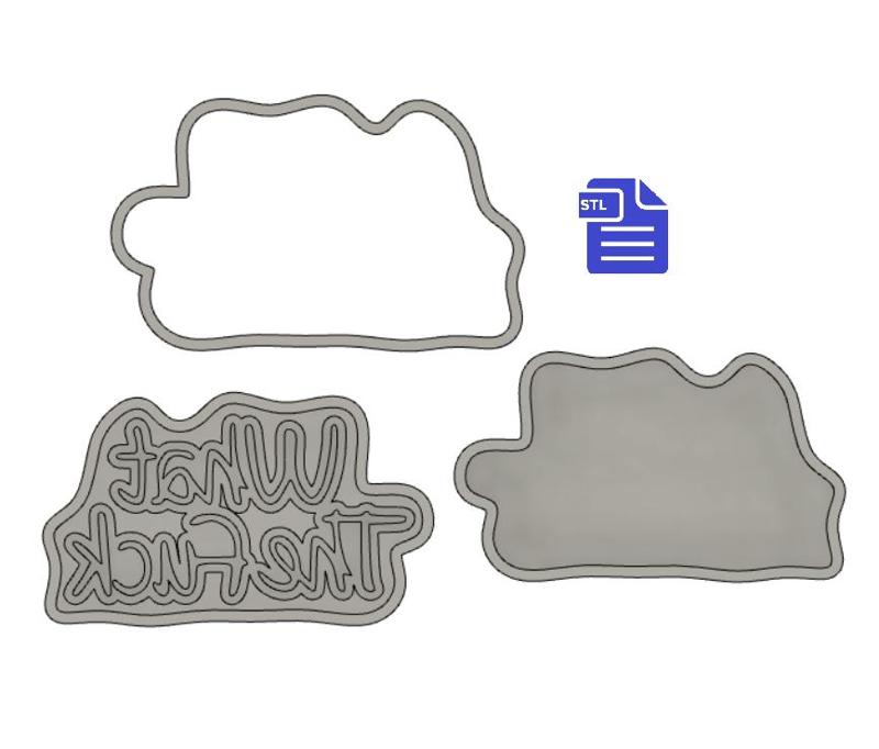 3pc What The F*ck Bath Bomb Mold