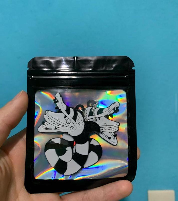 Beetlejuice Sandworm earring