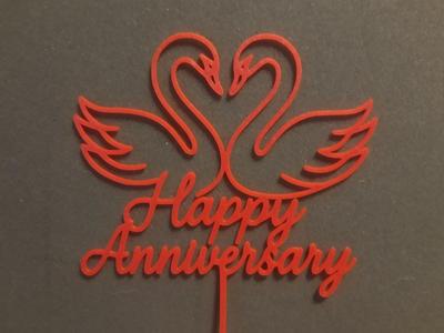 Cake topper Anniversary