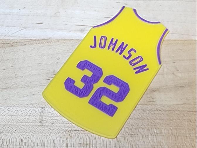 LA Lakers Magic Johnson NBA Jersey AMS