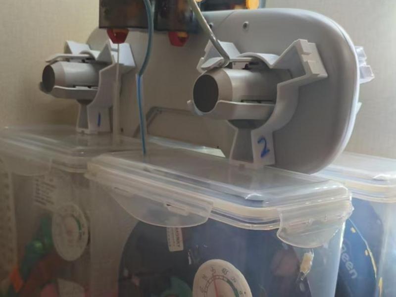 AMSlite Rice Bin Adapter Riser (No Supports)