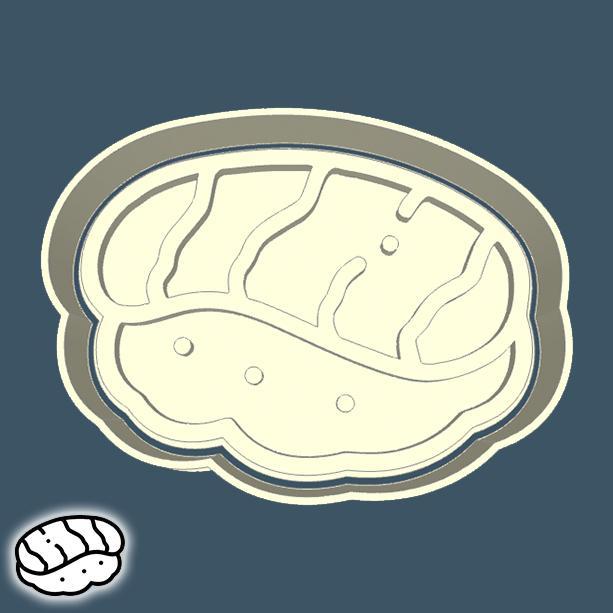Food & drinks cookie cutters - sushi (nigiri) (style 3)