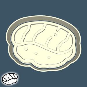 Food & drinks cookie cutters - sushi (nigiri) (style 3)
