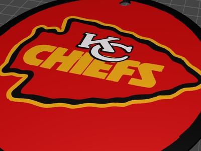 NFL KC Chiefs Keychain