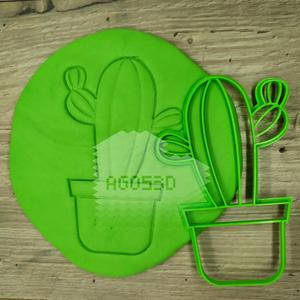 CACTUS - cookie cutter - Mexican party, desert, summer - cut dough and clay - 12cm