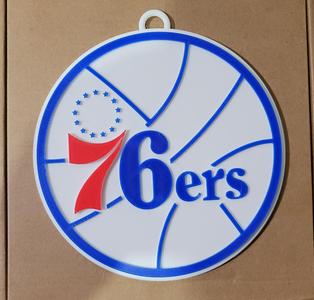 PHILADELPHIA 76ERS 3D Logo 180mm series