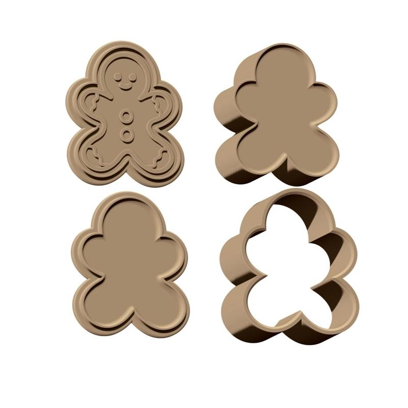 SOLID SHAMPOO MOLD PRESS - BATH BOOM MOLD PRESS - GINGERBREAD