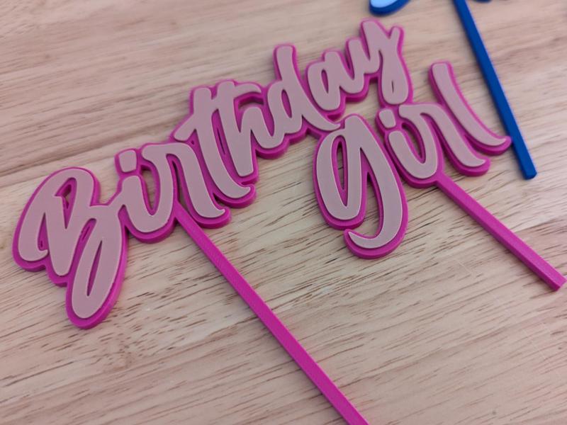 Birthday Girl Cake Topper