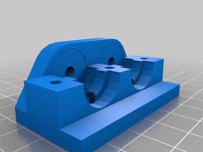 Dual i3 Bowden JHead Hotend Mount Remix