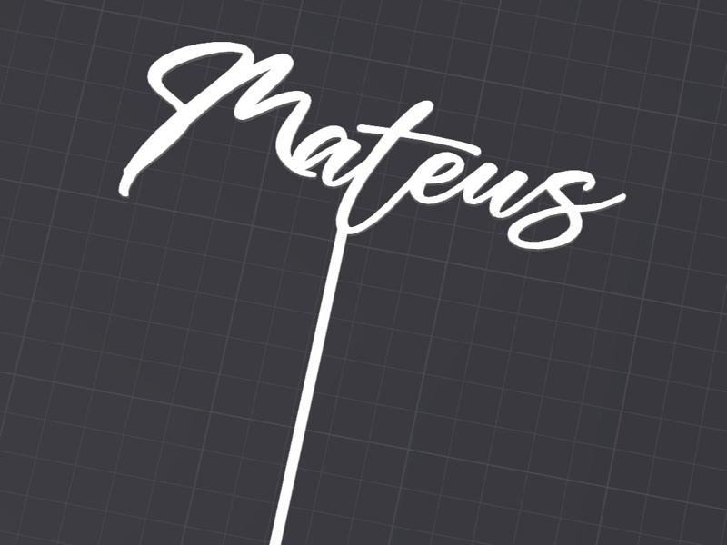 Mateus - Birthday Cake Topper