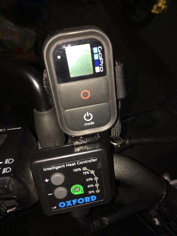 Support Gopro remote - Oxford heated grips