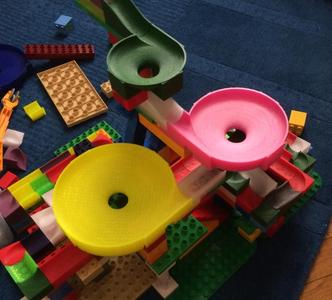 Duplo compatible marble run cones