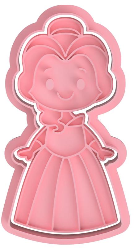 PRINCESS BELLE CUTTER FOR COOKIE AND FONDANT