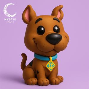Scooby-Doo Chibi Cartoon 3D Style – Collectible STL Model