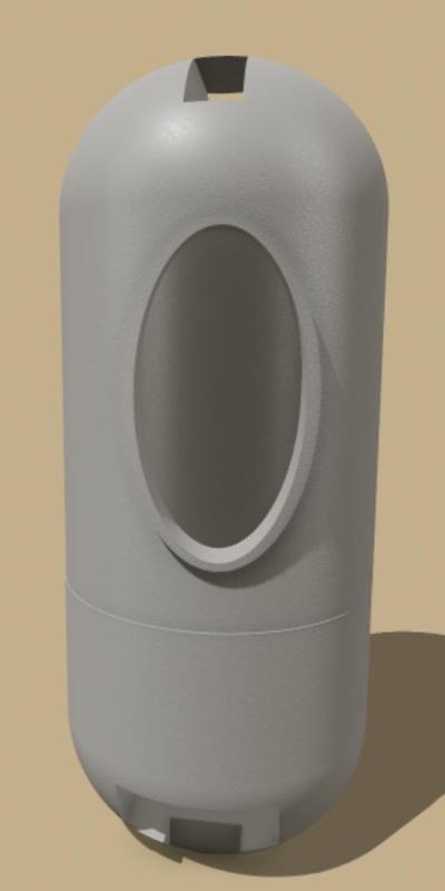 Dog Poop Bag Dispenser and Holder Capsule