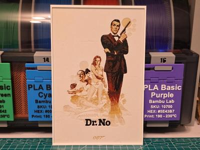 007 Dr. No Movie Poster - Hueforge Art