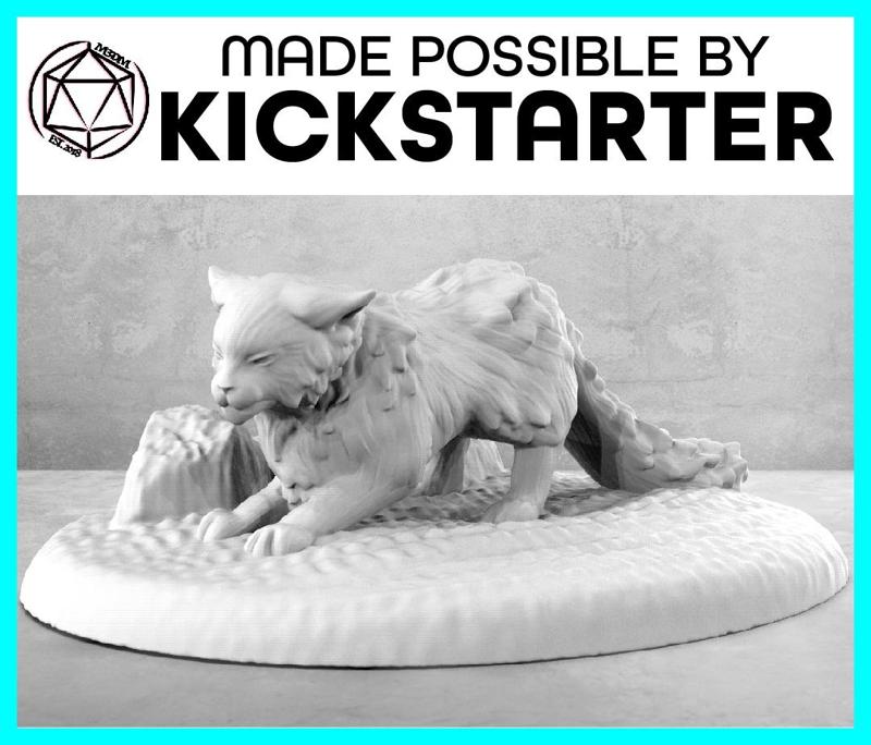 Cat - Action Pose - Tabletop Miniature