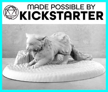 Cat - Action Pose - Tabletop Miniature