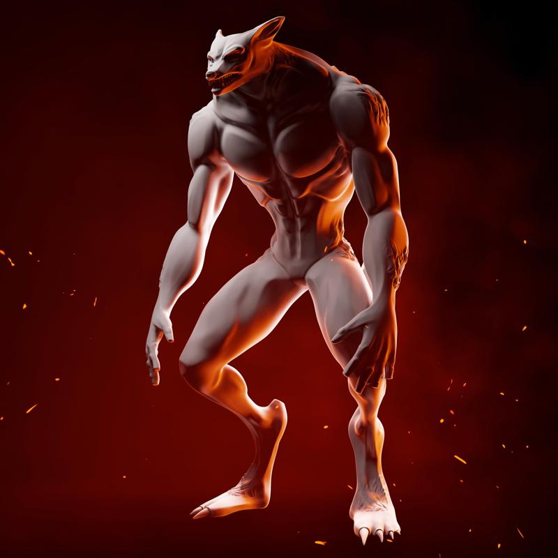 Werefox 3D Print Model