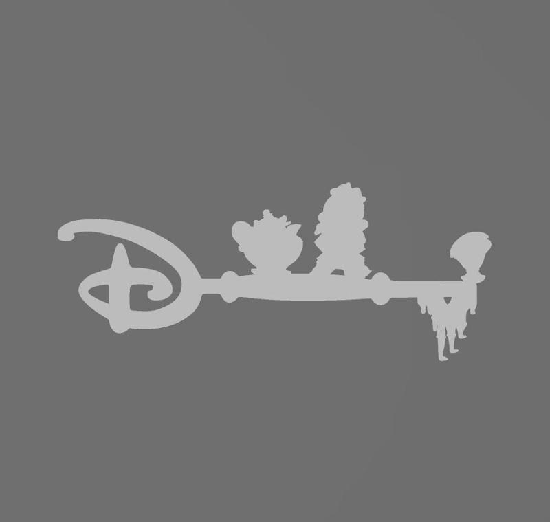 Key Beauty and the beast - key - beauty and the beast - disney - BigBen - zip - Mrs Samovar - Potts - Cogsworth