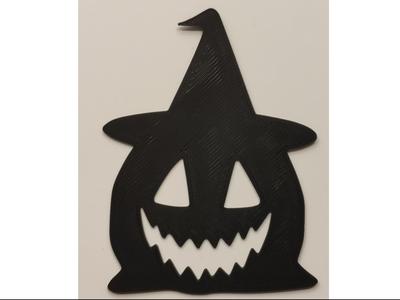 Halloween decoration - pumpkin sticker