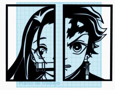 3D Art of Tanjiro and Nezuko Kamado! / 3D Art of Tanjiro and Nezuko Kamado!