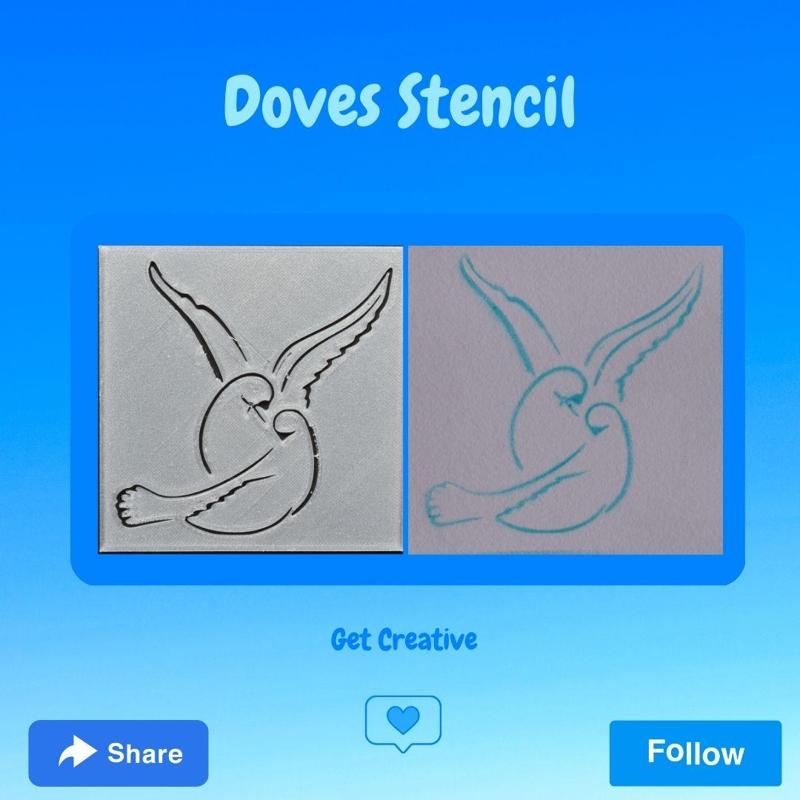 Doves Stencil
