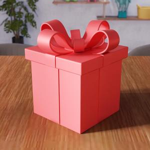 3D Valentine Gift Box STL File - 304